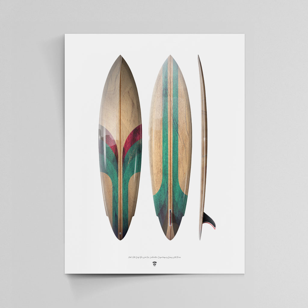 RETRO SINGLE FIN WOOD PIPE